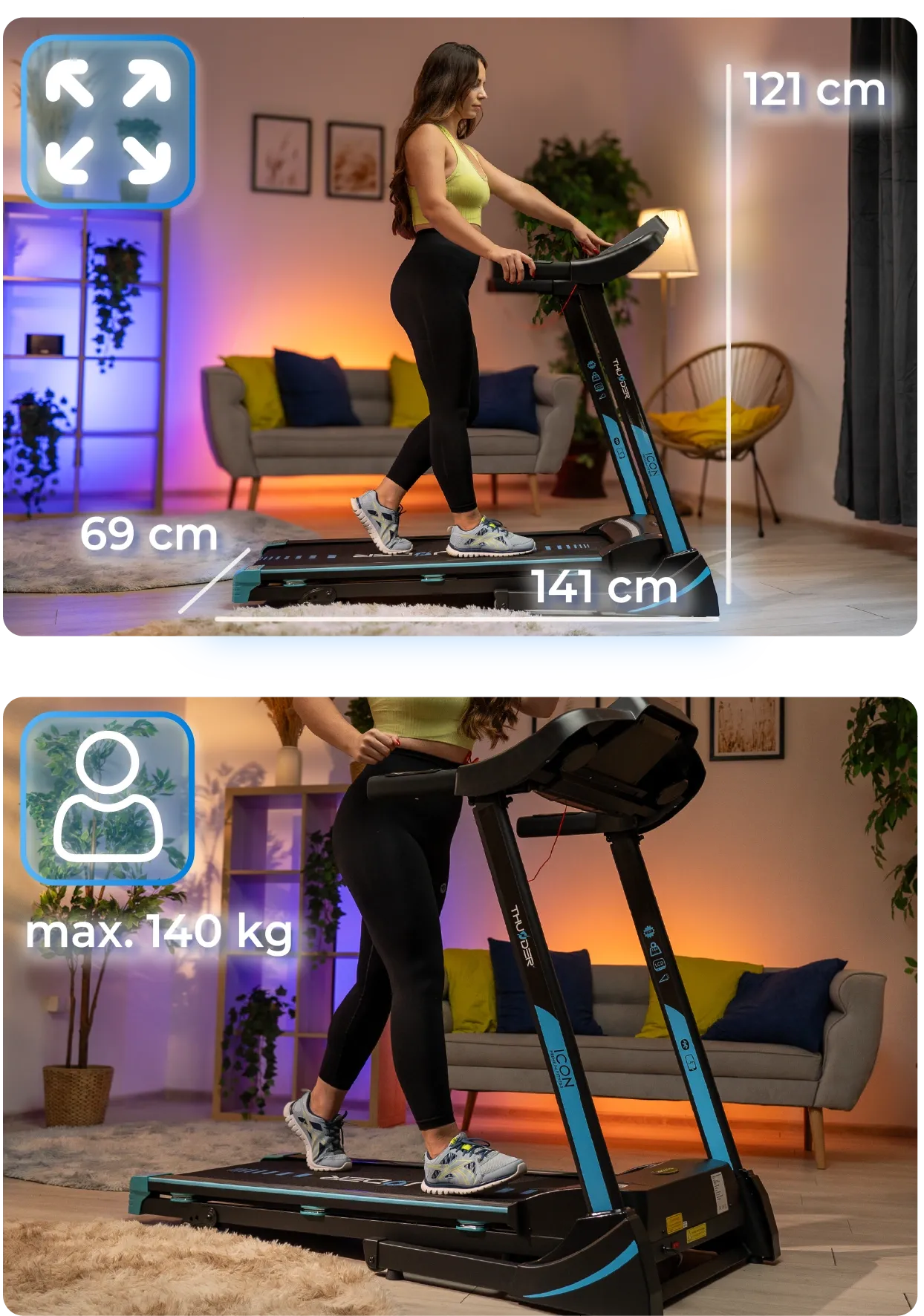 Futópad oldalnézet