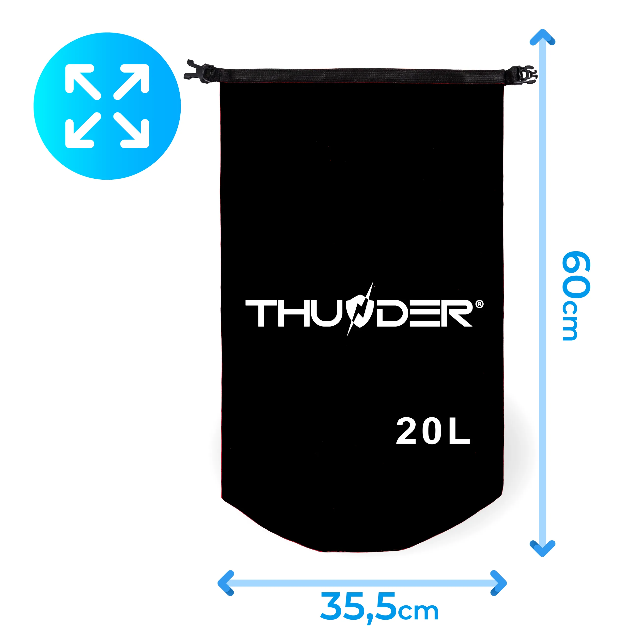 THUNDER vízálló zsák – műszaki adatok