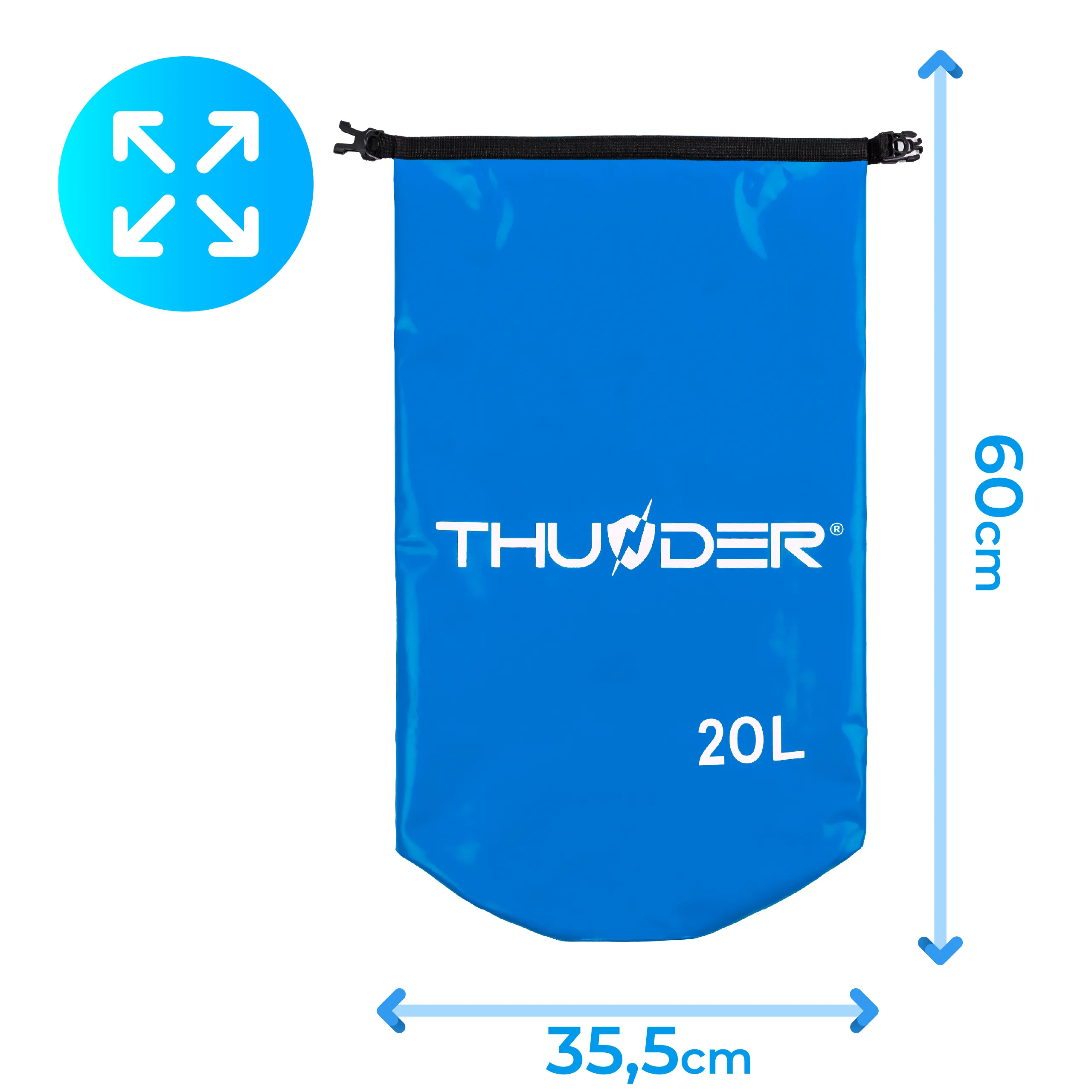 THUNDER vízálló zsák – műszaki adatok