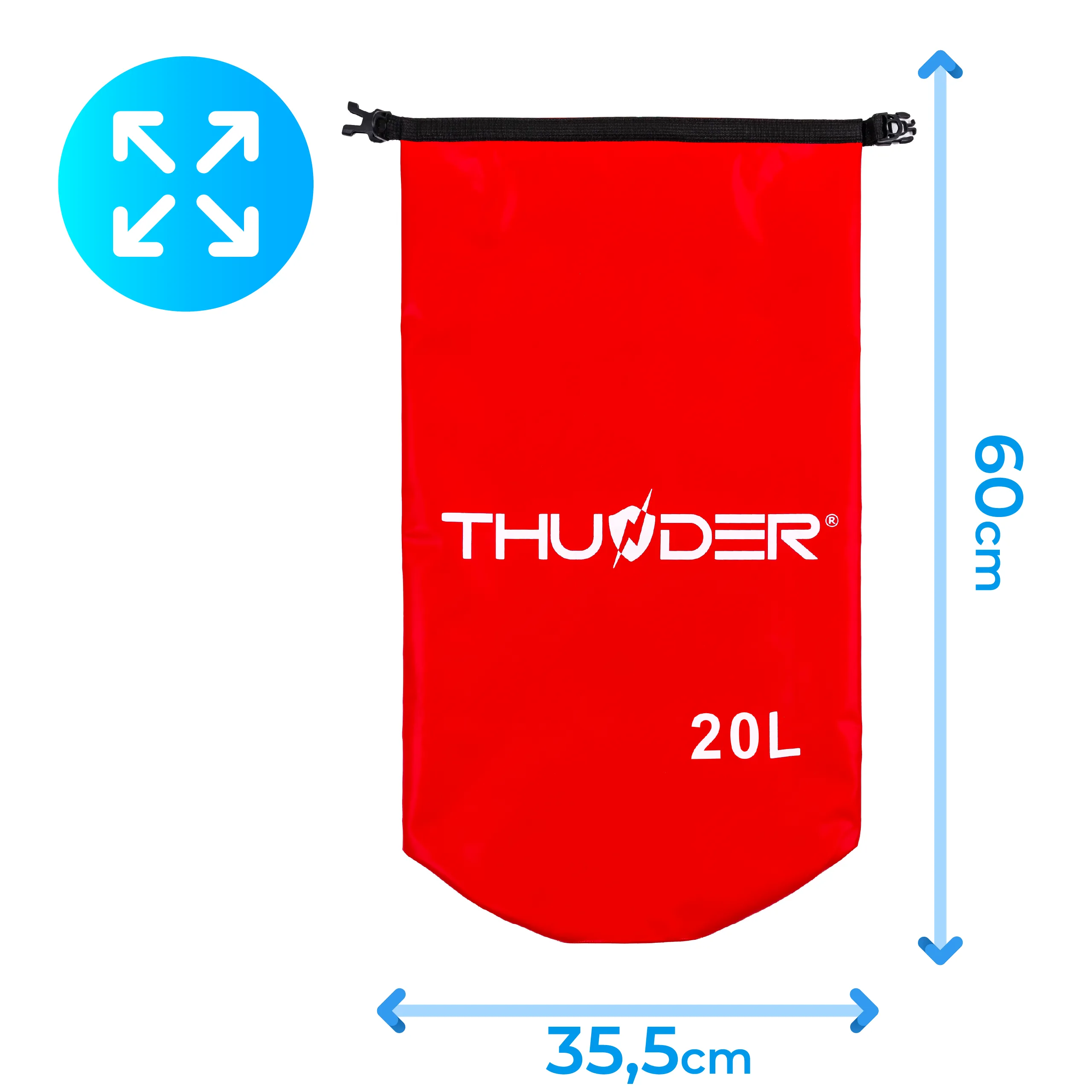 THUNDER vízálló zsák – műszaki adatok