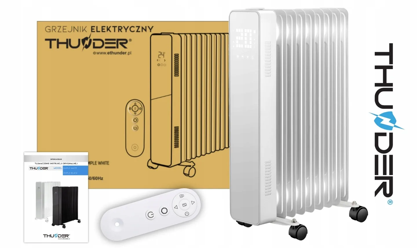THUNDER SIMPLE-WHITE-2500W csomagtartalom