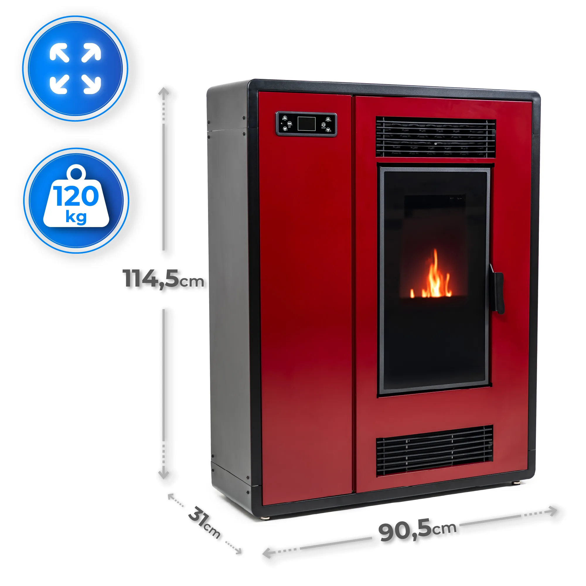 THUNDER ARIA-BLACK 12 kW kályha specifikáció