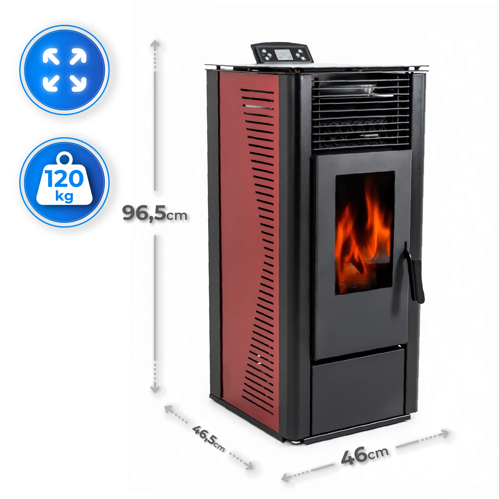 THUNDER ARIA-BLACK 12 kW kályha specifikáció