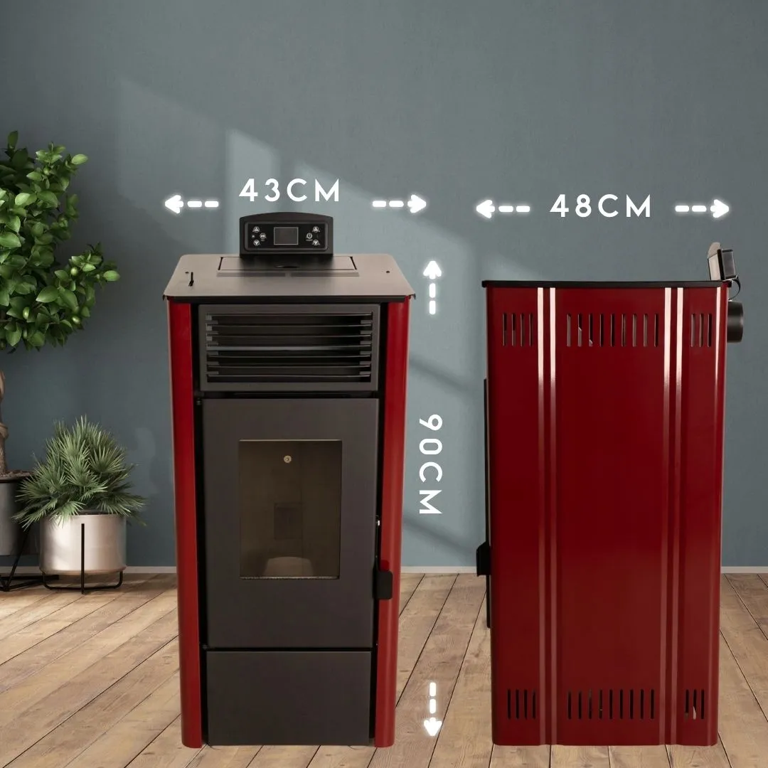 Specifikáció a THUNDER ARIA-BLACK 12 kW pelletkályhához