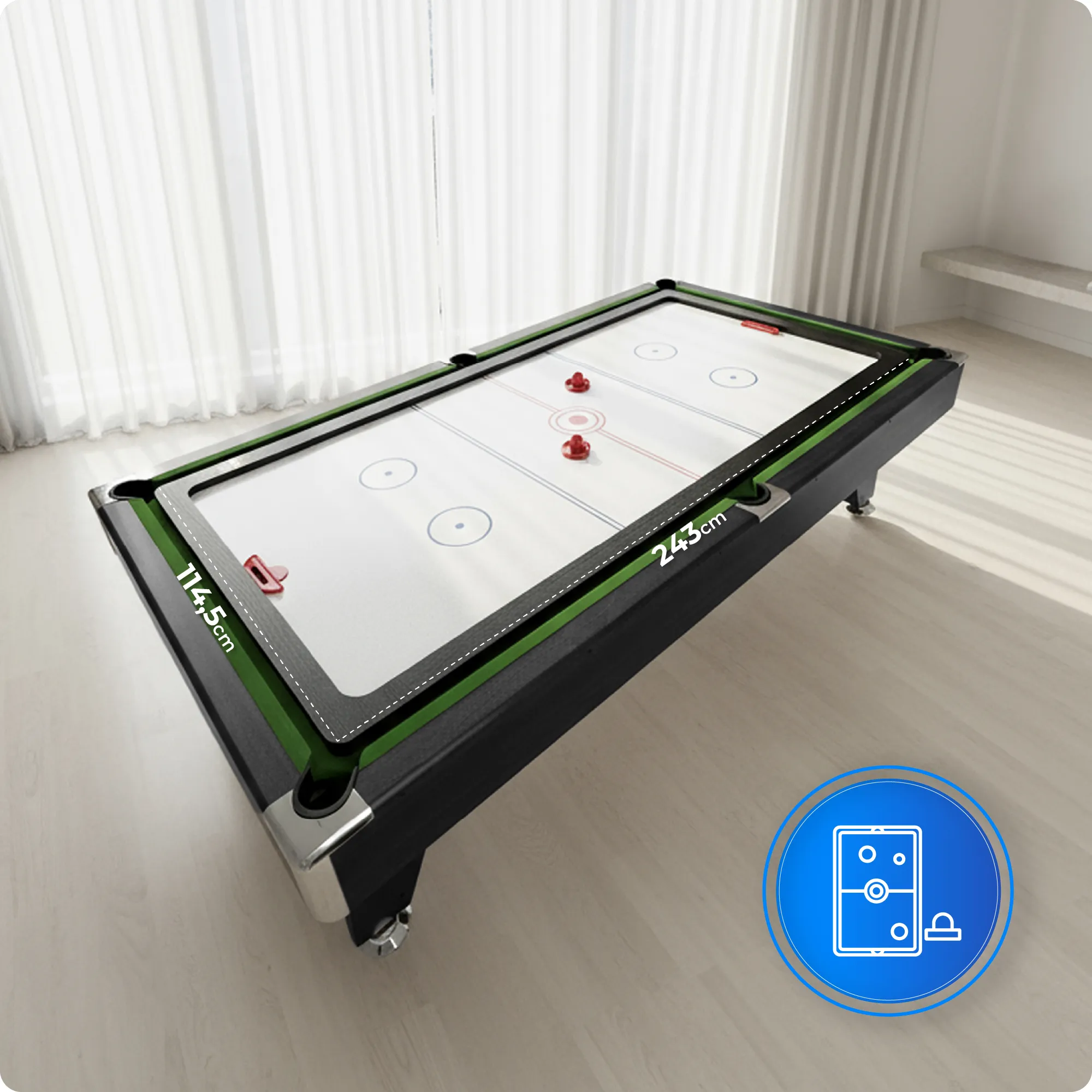 BOLD-BLACK-9FT biliárdasztal készlet