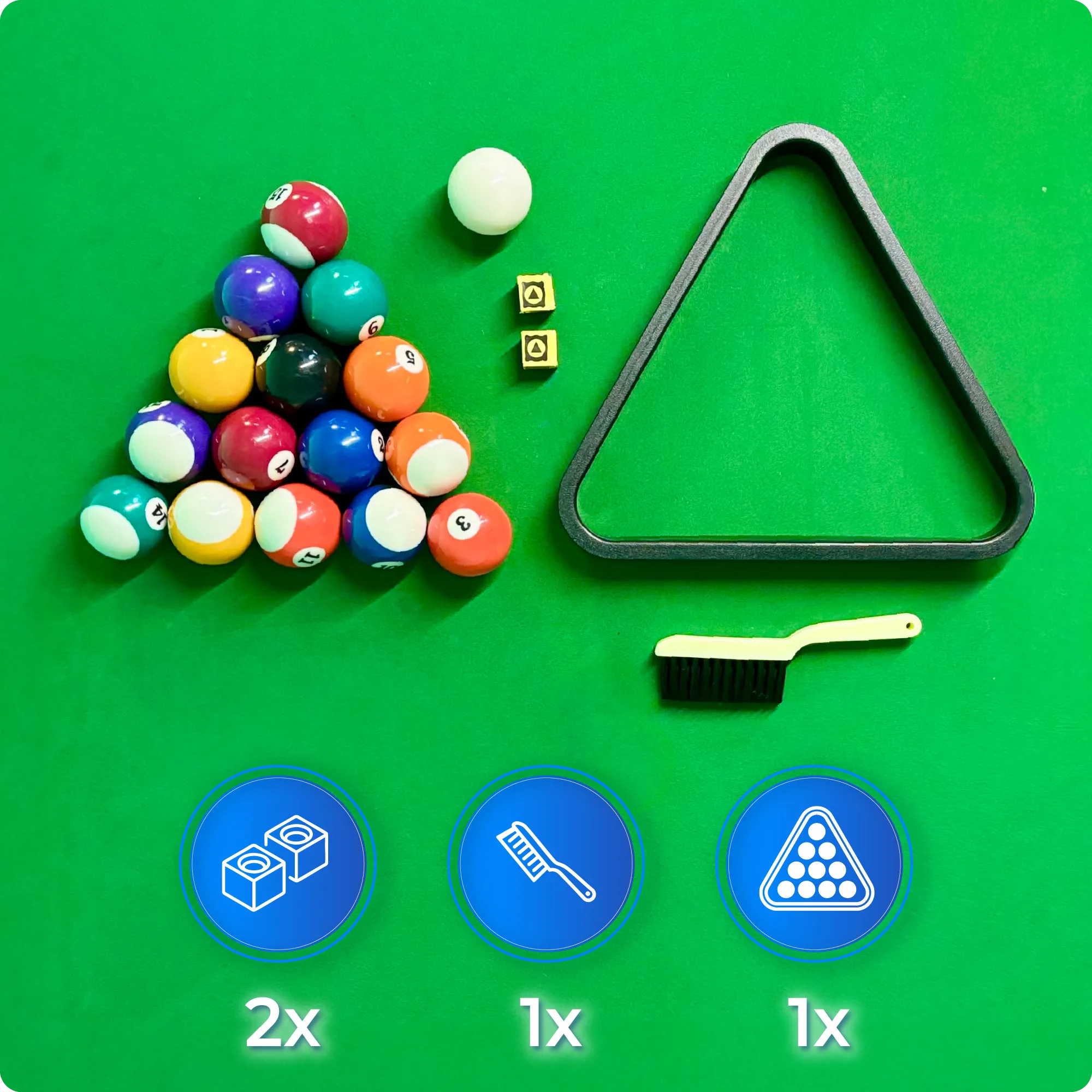 BOLD-BLACK-9FT biliárdasztal készlet