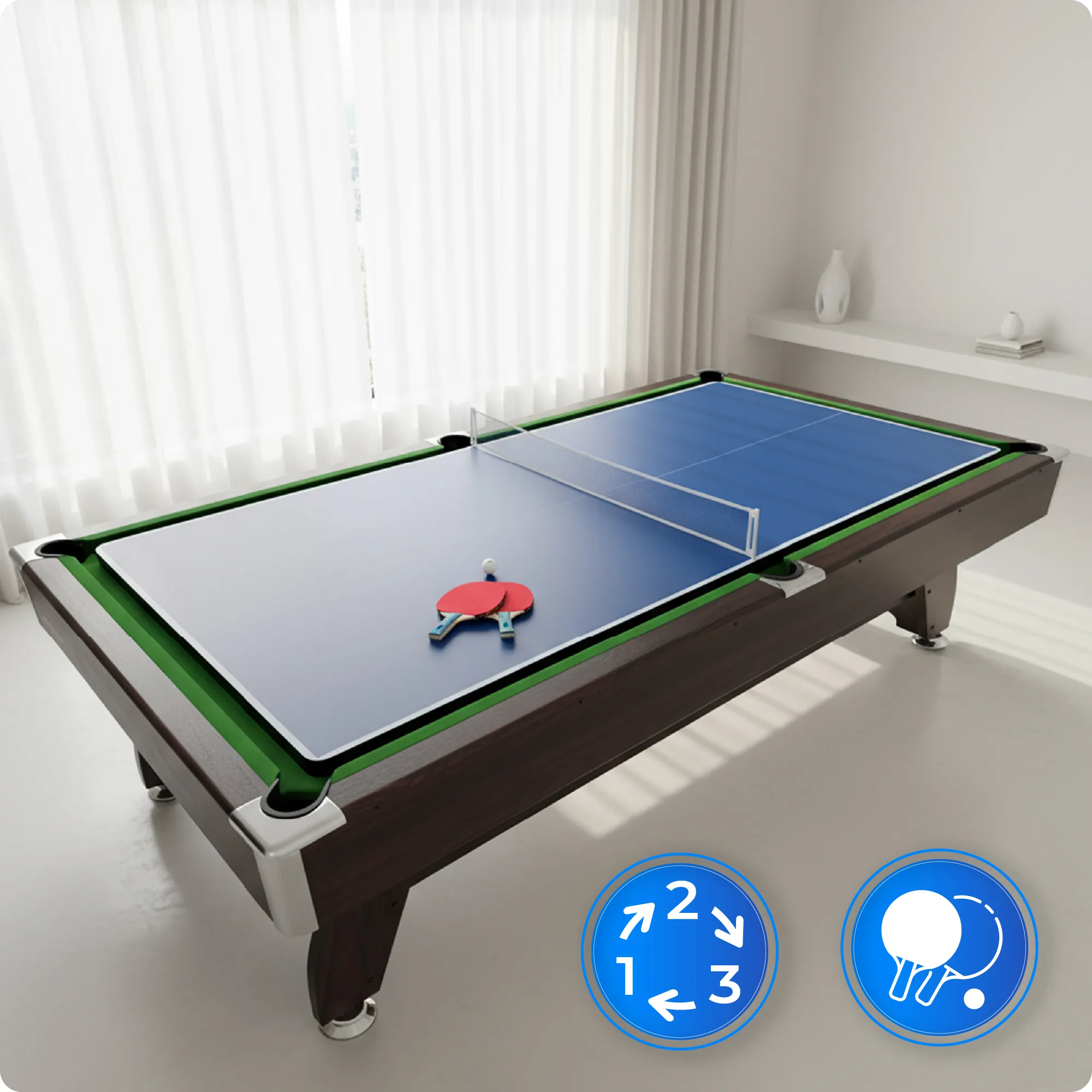 BOLD-BLACK-8FT biliárdasztal készlet