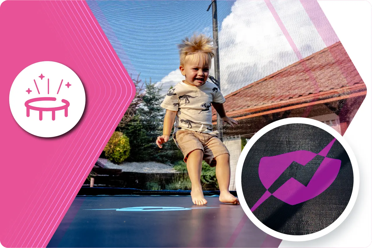 W zestawie z trampoliną Thunder 10ft