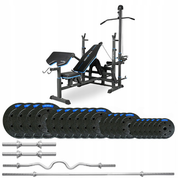 87,5 kg-os testépítő szett VIGOR-C paddal, THUNDER márka, erősen hajlított EZ-rúddal (előrendelés 17.12)