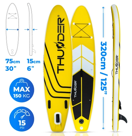 SUP deszka 320cm THUNDER COAST YELLOW