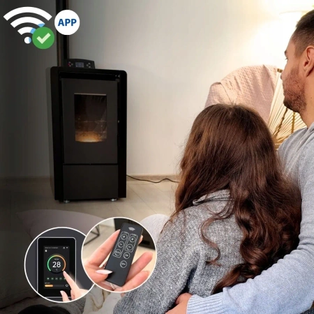 LEYLA BLACK 6,3 kW pelletkályha