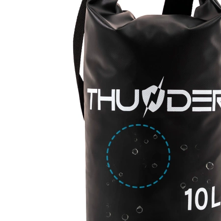10 literes vízálló zsák fekete THUNDER