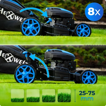 Hexwelt HW-KS-200 51cm 3,8kW önjáró benzines fűnyíró