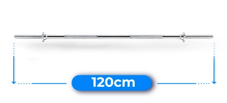 Menetes egyenes súlyzórúd 120 cm 30 mm THUNDER