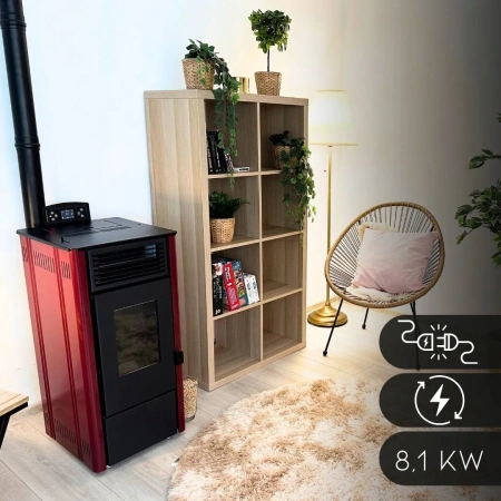 SOPHIA RED 8,1 kW pelletkályha 