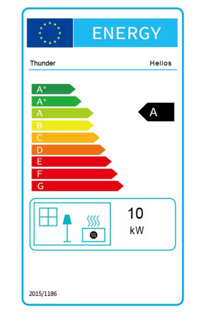 Öntöttvas fatüzelésű kályha HELIOS 10 kW
