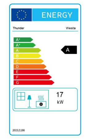 Öntöttvas fatüzelésű kályha WESTA 17 kW