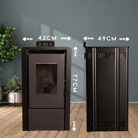 LEYLA BLACK 6,3 kW pelletkályha