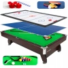 THUNDER biliárdasztal cintányérral/pingpong borítással 9FT - BOLD-BROWN