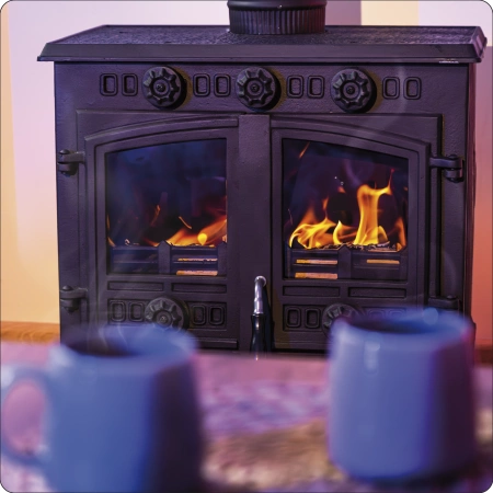 Öntöttvas fatüzelésű kályha ATAR 10 kW 