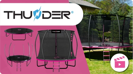 THUNDER INSIDE ULTRA 10FT (305 cm) PINK trambulin
