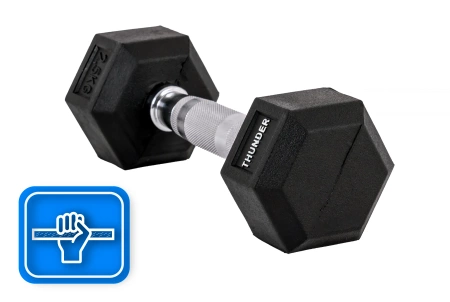 Hatszögletű kézisúlyzó 2,5 kg THUNDER