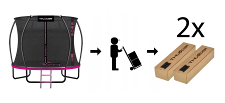 THUNDER INSIDE ULTRA 10FT (305 cm) PINK trambulin