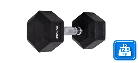 Hatszögletű kézisúlyzó 12,5 kg THUNDER