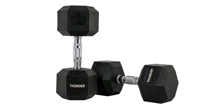 Hatszögletű kézisúlyzó 17,5 kg THUNDER