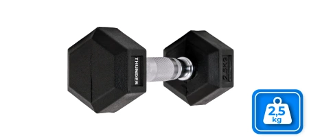 Hatszögletű kézisúlyzó 2,5 kg THUNDER