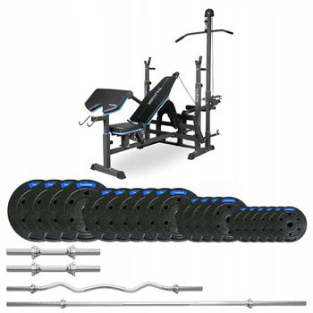 87,5 kg-os testépítő szett VIGOR-C paddal, THUNDER márka, enyhén hajlított EZ-rúddal (előrendelés 17.12)