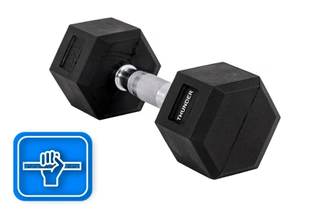 Hatszögletű kézisúlyzó 5 kg THUNDER