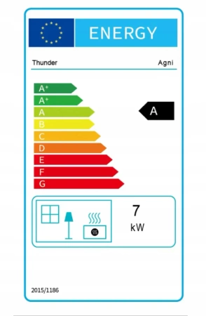 Öntöttvas fatüzelésű kályha AGNI 7 kW 