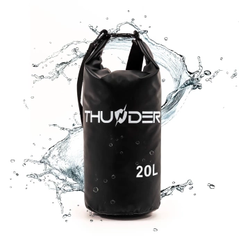 20 literes vízálló zsák fekete THUNDER
