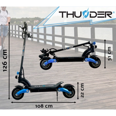 THUNDER FLUX 1000W 48V 18Ah elektromos roller