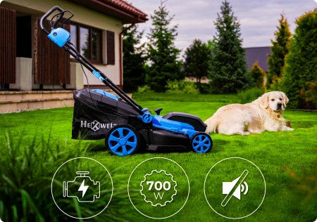 Hexwelt HW-KA-40 40cm 40V 8Ah akkumulátoros fűnyíró
