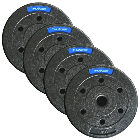 THUNDER bitumen súlyzótárcsa készlet 4x10 kg