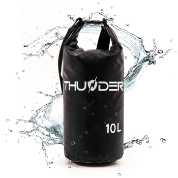 10 literes vízálló zsák fekete THUNDER