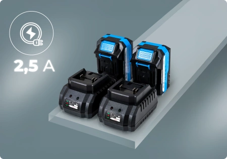 Hexwelt HW-KA-40 40cm 40V 8Ah akkumulátoros fűnyíró