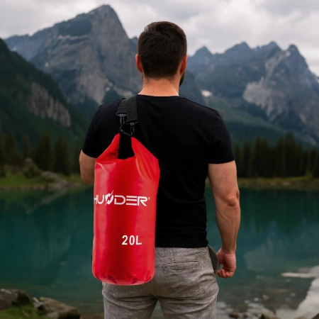 20 literes vízálló zsák piros THUNDER