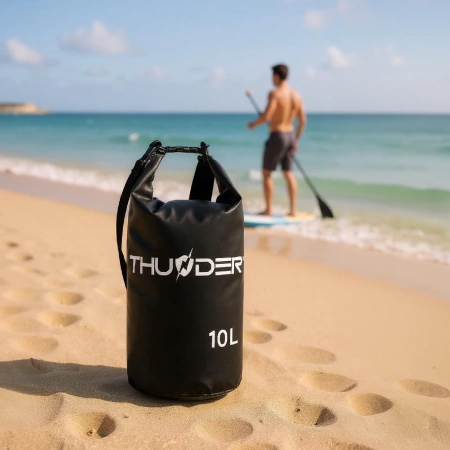 10 literes vízálló zsák fekete THUNDER