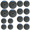 THUNDER bitumen súlyzótárcsa készlet 4x10 kg + 8x5 kg + 4x2,5 kg