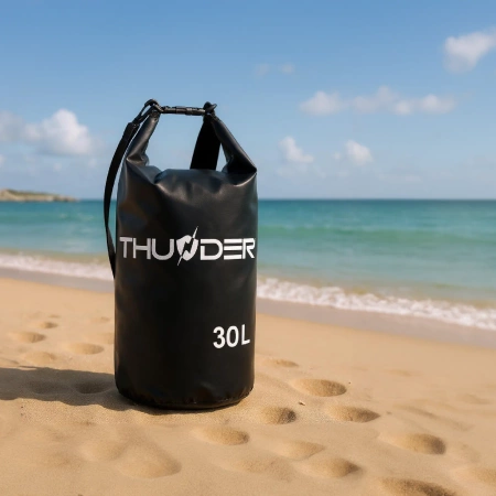 30 literes vízálló zsák fekete THUNDER