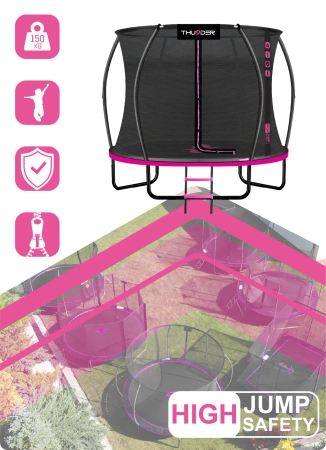 THUNDER INSIDE ULTRA 10FT (305 cm) PINK trambulin