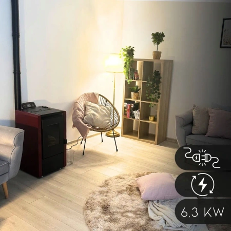 LEYLA RED 6,3 kW pelletkályha