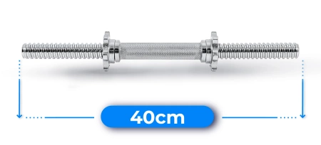 Menetes egyenes súlyzórúd 40 cm 30 mm THUNDER