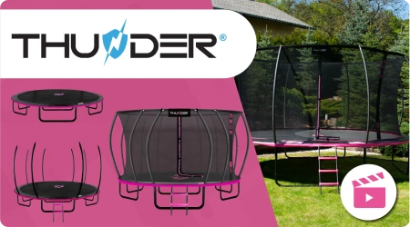 THUNDER INSIDE ULTRA 16FT (488 cm) PINK trambulin