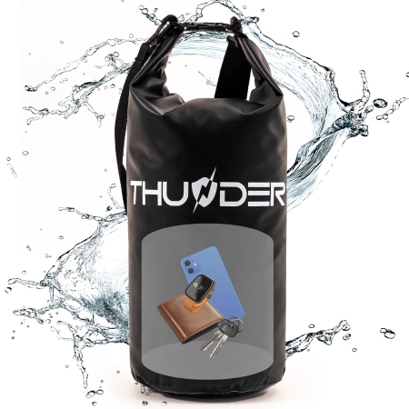 10 literes vízálló zsák fekete THUNDER