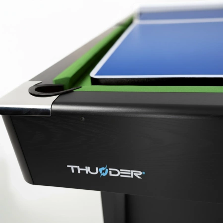 THUNDER biliárdasztal cintányérral/pingpong borítással 9FT - BOLD-FEKETE