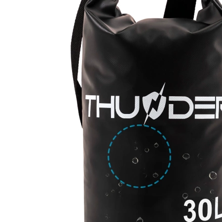 30 literes vízálló zsák fekete THUNDER